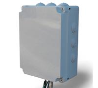 Scatola stagna IP65 con coperchio e passacavi in PVC resistenti agenti atmosferici e chimici protezione elettrica