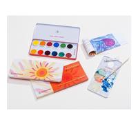 Opaque Paint 12 Colours + Opaque White + Brush + Mixing Palette