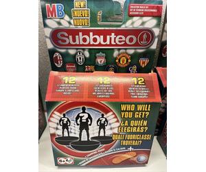 scatola subbuteo sorpresa rampa di calibro 12 giocatori pallone basette