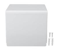 Scatola Supporto per Carta igienica da Parete - in Alluminio Multifunzionale, Dispenser per Bagno,White