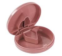 Scatola taglierina per compresse - Tagliapillole ermeticamente sigillato per tagliare a metà compresse piccole o grandi | Portapillole portatile facile da usare con fibbie per adulti, donne, uomini, a