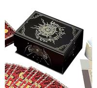 Scatola Tarocchi - Organizzatore Ergonomico e Leggero per Archivio - Custodia per Carte di Tarocchi,per Interni Gioielli Ricordi Meditazione Divinazione Oracolo Famiglia Festa Viaggio