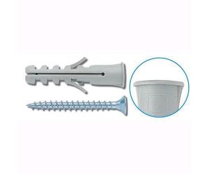 Scatola Tasselli C/Bordo C/Vite Mm. 6 (100Pz)1 Cf
