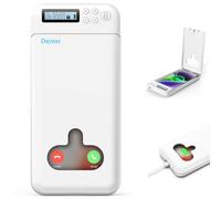 Scatola Telefono con Timer, Dayear Phone Locker Box with Timer per Android/iPhone(Max 6,7 Pollici), Prevenire la Dipendenza (Bianco)