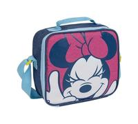 Scatola termica per il pranzo di Minnie Mouse - Rosa - 21,5 x 8,5 x 19 cm - Piccolo zaino con chiusura a cerniera e maniglia regolabile - Prodotto originale disegnato in Spagna