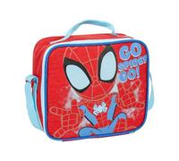 Scatola termica per il pranzo di Spidey-Rosso-21,5x8,5x19cm-Zaino piccolo con chiusura a cerniera e maniglia regolabile-Prodotto originale in Spagna