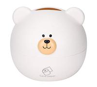 Scatola tissutale, cartone animato orso cartone animato Multi funzionale per asciugamano di asciugamano asciugamano decorazione per la casa per la camera da letto per il soggiorno (Bianco)