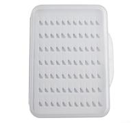 Scatola trasparente per ami da pesca a mosca con cuscinetto interno in schiuma per contenere ganci di diverse dimensioni, costruzione resiliente per una maggiore durata all'aperto (S)