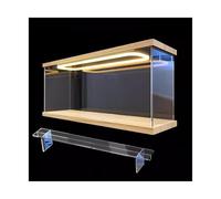 Scatola trasparente per oggetti da collezione, Display acrilico a LED impilabile con porta anteriore e ripiano for minifigure di varie dimensioni(417x120x174mm)