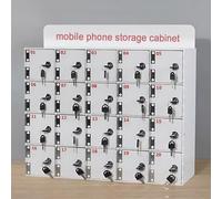 Scatola trasparente per telefono con serratura 12 slot portatile nizer armadietto da ufficio per telefoni cellulari 6-40 spazi disponibili Soluzione di archiviazione sicura e funzionale.