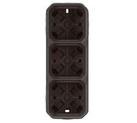 Scatola tripla da incasso con passaggio NUOVA PLEXO 55 069603L