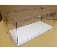 Scatola vetrina 1/18 base bianca ""Esclusività Bfc Distibution"" nuova MADE I...