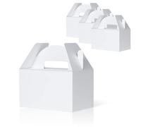 Scatole a timpano, 24 pezzi, bianco, 15,2 x 8,9 x 8,9 cm