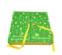 Scatole Avvento Di Natale Da Riempire Contenitori Calendario Countdown 24 | Scatole Biscotti Natalizie Per Donne Proprietarie di Casa Genitori Famiglie Feste in Appartamento e Riunioni Verde