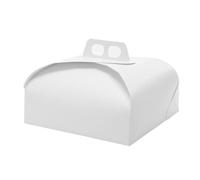 SCATOLE BIAN. RAMAGE X TORTA 23 X1PZ BIANCO DAMASC-DIM.23X23X07CM