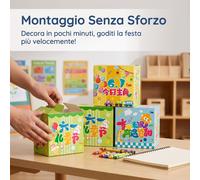 Scatole Decorative a Tema Cartone Animato per Feste e Aula