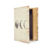 Scatole decorative per libri, in finto legno, con coperchio magnetico, per riporre gioielli nascosti, denaro e contanti (Lunar Eclipse)