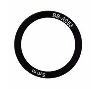 Elvedes Alloy Bottom Bracket Spacer 4 Units Trasparente 38 x 30 x 5 mm Black