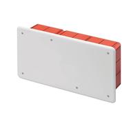 CASSETTE DI DERIVAZIONE DA INCASSO 296x153x70 mm CON COPERCHIO E VITI (5 PEZZI)