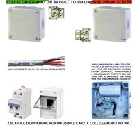 Scatole Derivazione Portafusibile 25 Metri Circa Cavo Fotocellule Differenziale