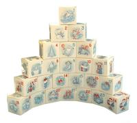 Scatole di carta per calendario dell'Avvento natalizio, confezione da 24, scatole pieghevoli per piccole e caramelle per conto alla rovescia delle festività (24 blu ghiaccio)