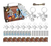 Scatole di Favore della Valigia - Contenitori per Feste da Viaggio, Mini Confezione Regalo | Thothors per carenti per Bagagli Vintage con Etichette Decorative, Design del Caso di Cartone Creativo per