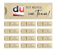 Scatole di feltro ringraziamento "Hai meritato un gran ringraziamento" 12 pezzi per insegnanti, colleghi, aiutanti e clienti - Senza cioccolato (#12)