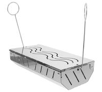 Scatole di fumo in acciaio inossidabile con coperchio bbq chip in legno scatole