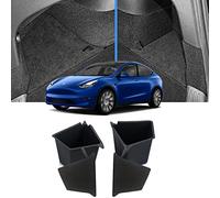 Scatole di immagazzinaggio dell'organizzatore del bagagliaio posteriore per Tesla Model Y 2020-2023, contenitori del vassoio dei pacchetti della scatola laterale del bagagliaio posteriore,5 Seater
