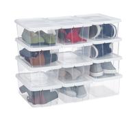 Scatole di plastica per scarpe Ventilazione 48 pz. Box per calzature 6 fori