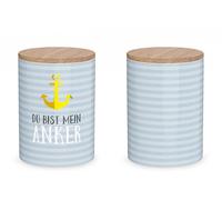 Scatole di Scorta Marittimo Du Sei Mein Ancora H.16cm 1000ml Ceramica Lavida Wa