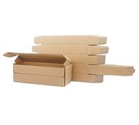 Scatole di spedizione in cartone ondulato, 300x55x55mm piccoli pacchetti postali per l'invio, scatole di imballaggio marrone per affari, stoccaggio o regalo (10 pezzi)