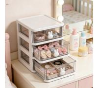 Scatole di stoccaggio a 2/3/5 ripiani per camere dei bambini - Adatte per organizzare accessori per capelli e fermagli; Una scelta ideale per l'organizzazione domestica. 3 strati (bianchi),2 strati (b