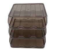 Scatole di Stoccaggio Delle Uova in Frigorifero, Porta di Uova a Rotolamento Automatico, Frigorifero con Scatola di Uova Impilabile Ha una Fessura Fissa per Frigorifero Patre (3 livelli)