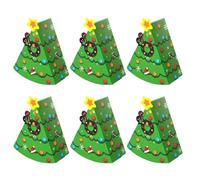 Scatole Feste Natalizie - 6 Pezzi 3D Con Charme Natalizio - Organizzatore Portatile Per Gioielli | Per Esterno Casa Festa Compleanno Matrimonio Bambini Adulti Scuola Biscotto Cioccolato Gioielli