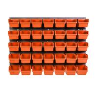 Scatole impilabili Scaffale Storage Sistema di stoccaggio Tool Wall arancia