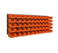 Scatole impilabili Scaffale a muro Contenitori arancioni Stoccaggio Tool Wall