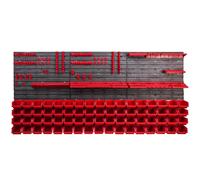 Scatole impilabili Scaffale a muro Portautensili Contenitori Rosso XXL Tool Wall