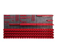 Scatole impilabili Scaffale a muro Portautensili Contenitori Rosso XXL Tool Wall