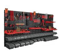 Scatole impilabili Scaffale muro Contenitori Portautensili XXL rosso Tool Wall
