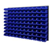 Scatole impilabili set 4 x scaffale a parete sistema di stoccaggio 99 scatole...