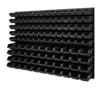 Scatole impilabili set 4x scaffale a parete sistema di stoccaggio 114 scatole...
