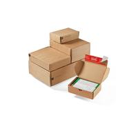 Scatole modulabili CP 080 - 19,2 x 15,5 x 4,3 cm - cartone - avana - ColomPac