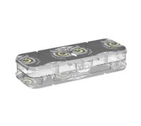 Scatole nere trasparenti con occhi di gufo, a due piani, per ufficio, 21,9 x 7,6 x 4,8 cm (lunghezza x larghezza x altezza)