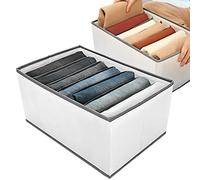 Scatole Organizer Armadio per Vestiti e Pantaloni - Organizzatore Armadio Divisori per Cassetti, Scatola Pieghevole Contenitori per Armadio Salvaspazio per Jeans Camicie Leggings Maglioni (1 Pezzi)