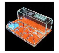 Scatole per allevamento formiche, Fai da te grande formicaio piatto in acrilico nido di formiche habitat for con area alimentazione castello animali domestici casa 15 * 20 7,5 cm(Oranje)