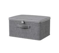 Scatole per Armadio Scatola portaoggetti for vestiti con serratura a combinazione, baule da viaggio pieghevole, portatile, antipolvere, grande capacità, trapunte(45x35x26)