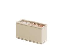 Scatole per Armadio Scatola portaoggetti pieghevole for vestiti con coperchio, armadio for biancheria intima, calzini e umidità(White-S-no lid)