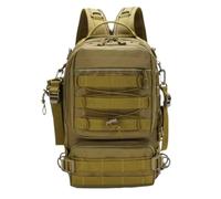 Scatole per attrezzi da pesca, Borsa da pesca con tracolla, zaino, borsa petto for uomo, multicolore, for sport all'aria aperta(Khaki)