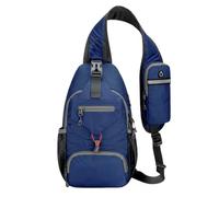 Scatole per attrezzi da pesca, Marsupio a tracolla da pesca multicolore for e sport all'aria aperta(Deep Blue)